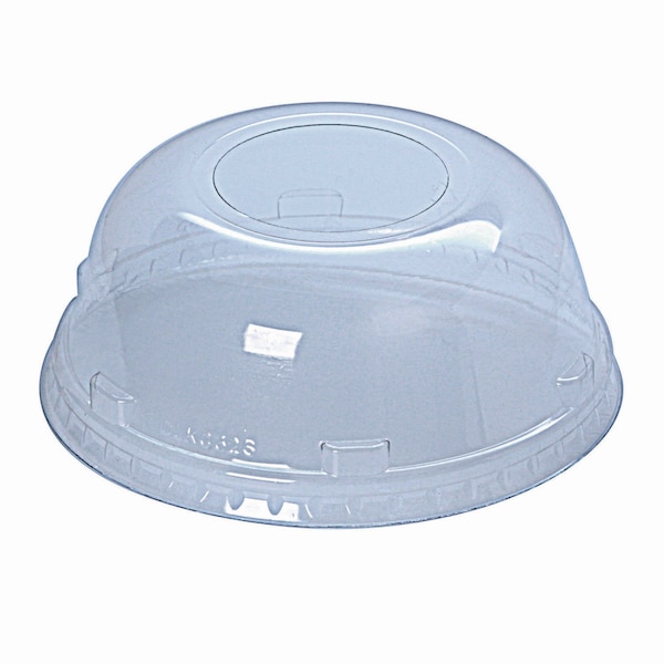 Fabri-Kal Kal-Clear/Nexclear Drink Cup Lids, Squat Dome Lid with 1.75 in. Hole, Fits 32oz Cold Cups, Clear, 500PK 9508066 - main